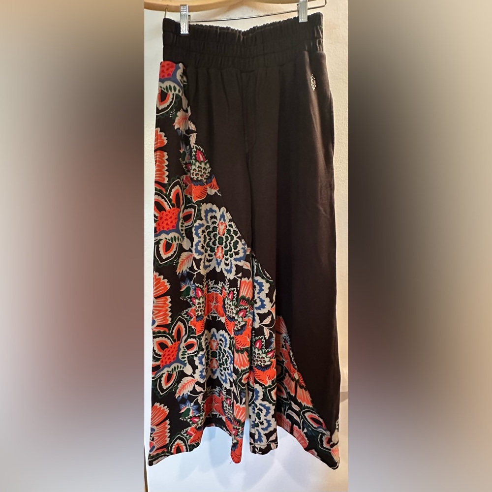 FP Free People Movement Floral Wide Leg Pants Small